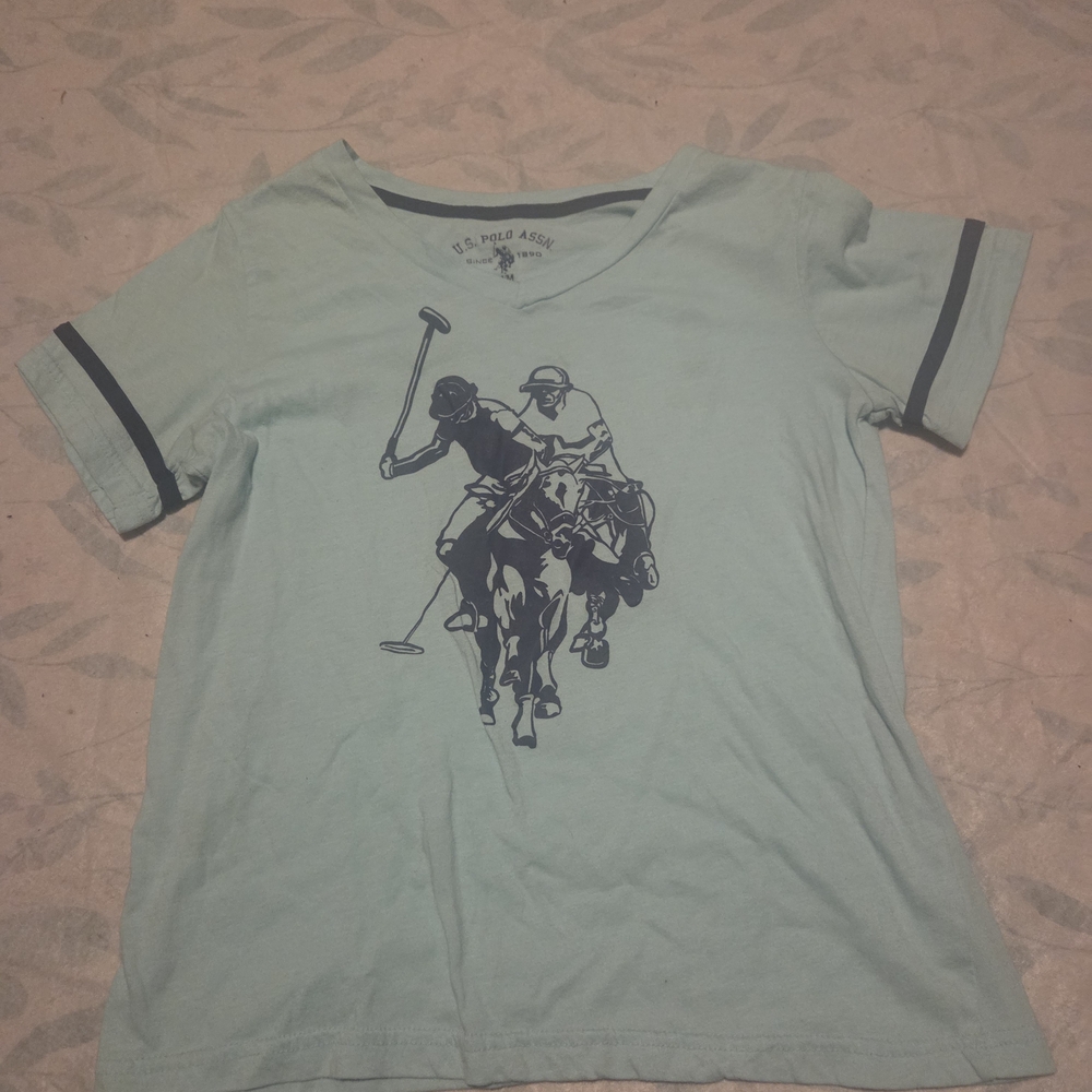 U.S. Polo Assn. Kids Light Blue Graphic T-Shirt